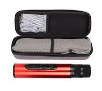 Dpofirs Registratore di Altoparlanti Portatili 'altoparlante Portatile del Karaoke Wireless Manuale per il Festival, Attrezzatura con 1 Camera (rosso)
