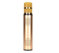 Dpofirs Registratore di Altoparlanti Portatili 'altoparlante Portatile del Karaoke Wireless Manuale per il Festival, Attrezzatura con 1 Camera (GOLD)