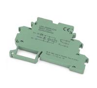 Dpofirs Relè a Stato Solido, Modulo SSR per Controllo Tensione, 1 Canale | Modulo terminale relè super sottile da 6,2 mm con contatto AgCdO e indicatore LED giallo per montaggio su guida DIN NS 35 7,5