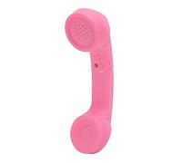 Dpofirs Ricevitore di Telefonia Mobile Bluetooth retrò, Ricevitore di Telefonia Mobile Wireless con Microfono Altoparlante HD, Design a Cordone Ricaricabile, Compatibile con i Computer dei (PINK)