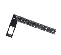 Dpofirs Righello di Misurazione Multiangolo Strumento Professionale Accurato Ad Angolo Retto per Ingegneri della Lavorazione del Legno Lega di Alluminio da 12 Pollici