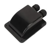 Dpofirs Scatola Passacavo Solare Antipioggia con Doppio Ingresso Cavi per Pannello da Campeggio per Yacht 6mm²-12mm², Materiale di Alta qualità per L'installazione di Pannelli Solari su Barche (BLACK)