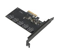 Dpofirs Scheda Adattatore da PCI-E a SATA3.0 con 5 Interfacce SATA3.0 per Slot per Schede Madri PCI-E, Supporto PCI-E 4X/8X/16X
