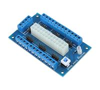 Dpofirs Scheda Alimentatore ATX, Modulo Tester Alimentatore ATX con Interruttore A Pulsante di Blocco e Terminali A Vite da 24 A, per Test di Alimentazione da 20 Pin 24 e Diagnostica PC