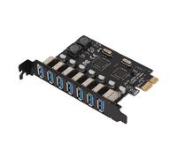 Dpofirs Scheda di Espansione da PCI E a USB 3.0 a 7 Porte, Scheda Aggiuntiva USB PCI Express, Scheda di Espansione PCI Express Convertitore Interno per XP 7 8 8.1 10