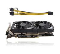 Dpofirs Scheda Grafica da Gioco Schede Grafiche da 8 GB GDDR5 a 256 Bit con Interfacce Multiple per 10 11 Vista per Linux, Supporto DirectX 12, Schede Grafiche PCI