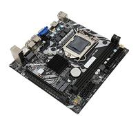 Dpofirs Scheda Madre per Computer Desktop H6 Me, Presa LGA 1155, DDR3, SATA2.0 X 4, PCIe 16X, USB2.0 X 10, VGA, HDMI, WiFi M.2, NVME M.2, Pin DEBUG, Scheda Madre ITX