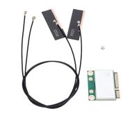 Dpofirs Scheda PCIE WiFi6, Scheda di Rete Wireless Dual Band da 1800 Mbps per Wins 10 11, Doppia Antenna Adattatore WiFi con Crittografia WPA3 per PC Desktop