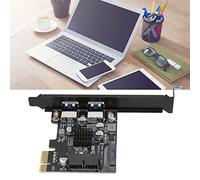 Dpofirs Scheda USB 3.0 Pcie PH63 (Interfaccia di Ingresso: PCI-E X1; Compatibile: X4/X8/X16), Scheda Verticale VL805 Chip di Controllo Principale USB 3.0, Alimentatore 15 Pin (ph63 a