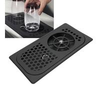 Dpofirs Sciacquatrice per Vetro in Acciaio Inossidabile |Lavatazze Ad Alta Pressione con Spruzzo Multiangolo e Vassoio di Scarico, Facile Installazione per Bar, Caffetterie