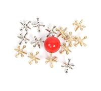 Dpofirs Set da Gioco con Palline Rimbalzanti retrò in Metallo per Bambini e Adulti, Bomboniere Educative per Tutte le età, Metallo/argento, Set di 2 (D'oro, d'argento)