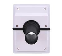 Dpofirs Set di Penetrazione Parete HVAC, Kit Copertura Manicotto a Parete con Copertura Corpo Diviso da 45 Mm per Set CA, Gruppo Filo in Plastica per Condizionatore d'aria Interno Ed Esterno