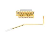 Dpofirs Sostituzione Durevole del Ponte per Chitarra Elettrica Vintage in Lega di Zinco con Barra del Tremolo, Perfetta per Chitarristi e Musicisti, 1 Set (GOLD)