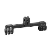 Dpofirs Supporto per Doppia Staffa per Fotocamera Supporto per Doppia Testa in Alluminio Leggero per gli Appassionati di Action Camera Colore