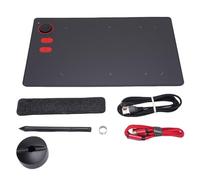 Dpofirs Tablet da Disegno Grafico, 8192 Livelli a Pressione Penna, Tampone da Disegno da 10x6 Pollici, Pad di Scrittura D'arte Digitale Include Dual Cavi del Supporto a Penna, Plug and