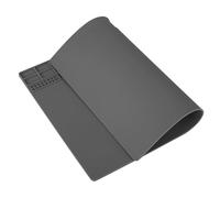 Dpofirs Tappetino Isolante Termico, Piattaforma di Manutenzione Professionale per Computer Telefonico, con Griglia di Stoccaggio, Anti-alta Temperatura 500 ℃, Colore Grigio (GREY)