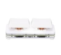 Dpofirs Tastiera Meccanica Cablata USB RGB Programmabile a 2 Tasti OSU, Tastiera da Gioco Cablata USB Rimovibile per Modelli di Computer Generici (WHITE)