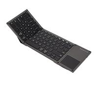 Dpofirs Tastiera Pieghevole con Touchpad - Tastiera Wireless Portatile Ultra Sottile per/OS X/