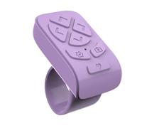 Dpofirs Telecomando a Scorrimento, Girapagina Wireless Bluetooth con Punta delle Dita per IOS per Android, Telecomando per Registrazione Video con Otturatore della Fotocamera per Tablet (Viola)