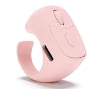 Dpofirs Telecomando Ad Anello di Scorrimento, Clicker per Girare la Pagina con Scroller Wireless con Punta delle Bluetooth, Telecomando per Fotocamera per Tablet Telefono, Portata di (Rosea)