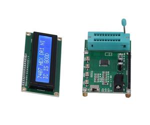 Dpofirs TES200 Tester IC 7-12 V CC Display LED Misuratore di Circuito a Risposta Rapida per Serie 74 40, Facile da Usare, per la Risoluzione dei Problemi delle Porte Logiche, Ideale per gli