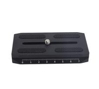 Dpofirs Testa del Treppiede Piastra QR Design di Blocco con Anello a D in Alluminio Premium Arca Piastra QR Stabilizzatore Verricello S 2 3