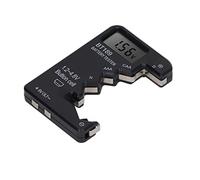 Dpofirs Tester Batteria, Tester Batteria Universale Tester Batteria Piccolo per Batteria C, AA, AAA, D, N, 9V, 6F22 Batteria a Bottone 1,5 V 3V, Tester Tester Batteria (Nero)