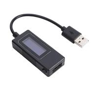 Dpofirs Tester USB da 65 W |Monitor di Potenza Tensione Corrente con Protezione da Sovraccarico per Caricabatterie e Power Bank, Test di capacità 0-6,5 A 195 W (BLACK)
