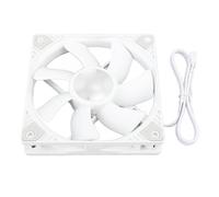 Dpofirs Ventilatore per alloggiamento PWM 120 Mm, Ventola di raffreddamento per PC Bianco a 7 Pale / ali a basso rumore, silenziatore con cuscinetto MFDB per il Raffreddamento Del Computer Desktop