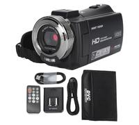 Dpofirs Videocamera Videocamera 1080P 30MP 30fps con Visione Notturna IR, Registratore con Zoom Digitale 16X Videocamera per con Schermo da 3,0 per YouTube con Telecomando,