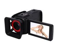 Dpofirs Videocamera Videocamera 4K da 64 MP, Fotocamera Digital Zoom Vlogging Digital Zoom per YouTube, Schermo da 3 ", per Viaggi, Registrazioni Scolastiche, Foro Filettato da 1/4 di (BLACK)