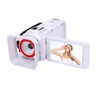 Dpofirs Videocamera Videocamera 4K da 64 MP, Fotocamera Digital Zoom Vlogging Digital Zoom per YouTube, Schermo da 3 ", per Viaggi, Registrazioni Scolastiche, Foro Filettato da 1/4 di (WHITE)