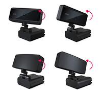 Dpofirs Web Cam per Computer HD da 5 MP, Mini Webcam Portatile Ad Alta Risoluzione Senza unità, Webcam USB Nera con Microfono con Cancellazione del Rumore, Webcam per Videoconferenza e