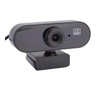 Dpofirs Webcam 2K, Fotocamera per Computer USB con Obiettivo Ultra Grandangolare da 170 Gradi con Registrazione in Loop Plug and Play, per PC Portatile Desktop per Videochiamate in