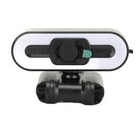 Dpofirs Webcam 4K, Webcam HD per Computer con Microfono Integrato, Supporto Bellezza Automatica, Videocamera USB con Luce di Riempimento Super Luminosa per Display LCD PC Portatile