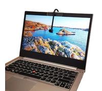 Dpofirs Webcam Center Cam, Webcam Visivo da 2 MP con Messa a Fuoco Automatica e Microfono Integrato per Win per Android TV, Webcam USB con Schermo Centrale per PC Portatile,