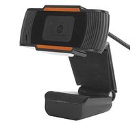 Dpofirs Webcam HD ad alta risoluzione 1280x720 per computer e laptop, supporta 720P 1080P,webcam Web portatile con microfono incorporato, webcam nera per videoconferenza e registrazione video(nero)
