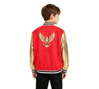 dPois Bambina Ragazzi Ragazze Giacca Baseball Giubbotto Antivento | Retro,Blocchi Di Colore,Bottoni Davanti,Giubbotto Sport Bambini Ragazzi,Casual,Giubbino Autunno Inverno,Compleanno,Danza Jazz
