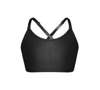 dPois Reggiseno da Allenamento Ragazze Adolescenti Bambine Reggiseni da Corsa Brassiere Bustier Bralette da Corsa Running Jogging Sportswear Nero 3-4 Anni