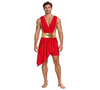 dPois Uomo Abito Dio Greco Toga Greca Costume Romano Da Antico Per Cosplay | Costume Dio Greco Uomo,Toga Romana Antica,La Performance Teatrale,Festa Del Rinascimento,Feste A Tema,Eventi Fantastici