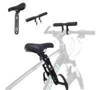 Dpptgh Front Bike Seat for Toddler, Kids Bike Seat And Handlebar Detachable, Child Bicycle Seats with Foot Pedals for 2-5 Years Compatible with all Adult Mountain Bikes