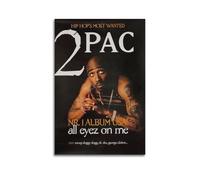 DPQICHH 2Pac All Eyez on Me Stampa artistica su tela con stampa artistica su tela, 30 x 45 cm, senza cornice, decorazione per soggiorno, casa e ufficio