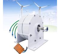 DPQYJPP Generatore a Magneti Permanenti 3000W/5000W/8000W/10000W Dinamo 12V 24V 48V Generatore Elettrico Trifase Uso Dell'alternatore CA per Turbina eolica ad Acqua,3000W-48V