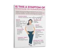 DPURPIWADY Menopause Education Poster Symptom Guide Chart for Health Clinic Womens Support Group Office Decor(Framed,12x18inch(30x45cm))