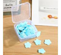 DPWOUM 100 mini fogli di carta saponata da viaggio, a forma di fiore, usa e getta, per la pulizia delle mani, per la pulizia dei piedi e delle mani, colore: blu