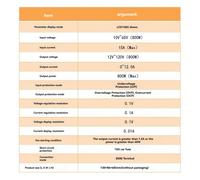 DPX800/LCD Display a cristalli liquidi Controllo numerico CC Alimentazione a tensione costante Comunicazione Ricarica MPPT solare