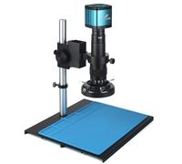 DPXTFJKDS 48MP 4K USB HDMI VGA Video Digitale Microscopio Monoculare Fotocamera Continus Zoom 130X 180X C-Mount Saldatura Telefono Strumenti di Riparazione (B Set 130X)