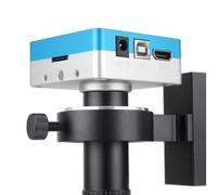 DPXTFJKDS 48MP 4K USB HDMI Video Digitale Microscopio Monoculare Fotocamera Continus Zoom 130X 180X C-Mount lente per saldatura Strumenti di riparazione del telefono (B 130X estendere set)