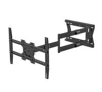 DQ Hercules Pro Flex 100 cm - Supporto TV parete braccio articolato extra lungo da 1000 mm, staffa TV LCD/LED/OLED da 42-85", fino a 60 kg, braccio snodato girevole, rotazione di +/-90°