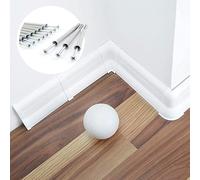 [DQ-PP] Battiscopa da 30 metri, 62 mm, in PVC bianco, listello in laminato in plastica, PVC